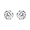 2 Ct Round Cut Lab Grown Diamond Stud Earrings — VS1 Clarity, 18k Gold Vermeil