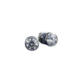 2 Ct Round Cut Lab Grown Diamond Stud Earrings — VS1 Clarity, 18k Gold Vermeil