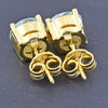 4.80 ct DEW White Moissanite Solitaire Studs Gold Vermeil Gift for Women Wedding