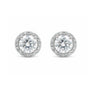 4.20 ct DEW White Moissanite Stud Earrings Gold Vermeil Bright Shine Gift for Her