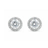 4.20 ct DEW White Moissanite Stud Earrings Gold Vermeil Bright Shine Gift for Her in Gold Vermeil