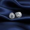 4.20 ct DEW White Moissanite Stud Earrings Gold Vermeil Bright Shine Gift for Her