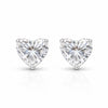 2.60 ct DEW Certified Treated White Moissanite Solitaire Studs Great Shine 18K Gold Pla 18K Gold Plated