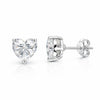 2.60 ct DEW Certified Treated White Moissanite Solitaire Studs Great Shine 18K Gold Pla 18K Gold Plated