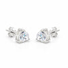 2.60 ct DEW Certified Treated White Moissanite Solitaire Studs Great Shine 18K Gold Pla 18K Gold Plated