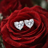 2.60 ct DEW Certified Treated White Moissanite Solitaire Studs Great Shine 18K Gold Pla 18K Gold Plated