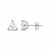 3.20 ct DEW Certified White Treated Moissanite Solitaire Stud Earrings In 18K Gold Plat 18K Gold Plated