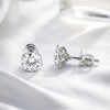 5.20 ct DEW Off-White Moissanite Stud Earrings Gold Vermeil – Sparkling Gift Deal