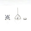 2.10 Ct Round Cut Lab Grown Diamond Stud Earrings — VS1 Clarity, 18k Gold Vermeil