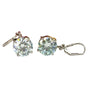 8 ct DEW Treated White Moissanite Dangler Earrings Gold Vermeil Certified Jewellery
