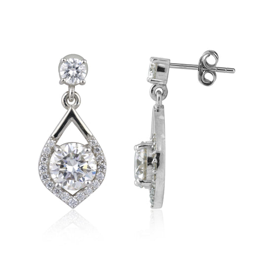 6 Ct Lab Created Round Diamond Studs