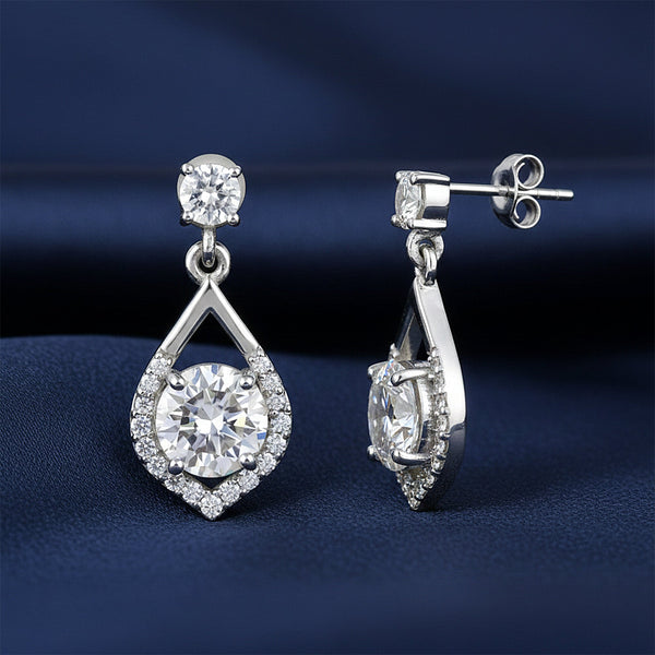 6 Ct Lab Created Round Diamond Studs