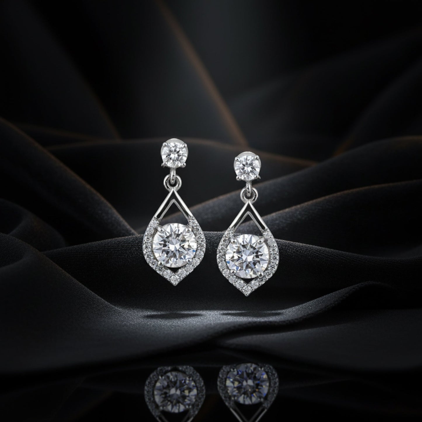 6 Ct Lab Created Round Diamond Studs