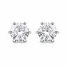 6.50 ct DEW White Moissanite Earrings Gold Vermeil Luxury Gift for Women Birthday in Gold Vermeil
