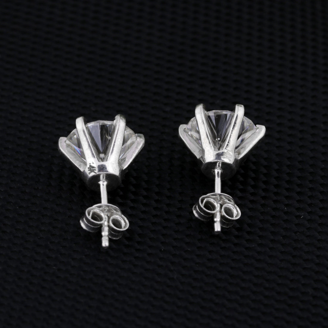 6.50 ct DEW White Moissanite Earrings Gold Vermeil Luxury Gift for Women Birthday