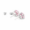 2.60 ct DEW Pink Moissanite Stud Earrings Gold Vermeil – Gift for Her Sparkle Deal