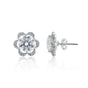 4.60 ct DEW Off-White Moissanite Stud Earrings Gold Vermeil Certified Shining Look