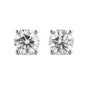 2.90 Ct Round Cut Lab Grown Diamond Stud Earrings — VS1 Clarity, 18k Gold Vermeil