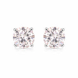 3.00 ct DEW Pink Moissanite Stud Earrings Gold Vermeil – Elegant Birthday Jewellery