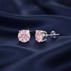 3.00 ct DEW Pink Moissanite Stud Earrings Gold Vermeil – Elegant Birthday Jewellery