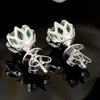 6.00 ct DEW Blue Moissanite Stud Earrings in Gold Vermeil – Festive Sparkle Deal