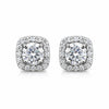 6.80 ct DEW Round White Moissanite Stud Earrings Gold Vermeil – Sparkle This July