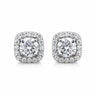 6.80 ct DEW Round White Moissanite Stud Earrings Gold Vermeil – Sparkle This July in Gold Vermeil
