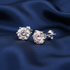 4.00 ct DEW Pink Moissanite Stud Earrings Gold Vermeil – Glamorous Birthday Gift