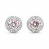 5.00 ct DEW Pink Moissanite Stud Earrings Gold Vermeil – Anniversary Gift Jewellery