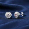 5.00 ct DEW Pink Moissanite Stud Earrings Gold Vermeil – Anniversary Gift Jewellery