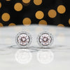 5.00 ct DEW Pink Moissanite Stud Earrings Gold Vermeil – Anniversary Gift Jewellery