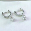 4.00 ct DEW Off-White Moissanite Dangle Earrings Gold Vermeil – Summer Gift Pick