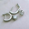 4.00 ct DEW Off-White Moissanite Dangle Earrings Gold Vermeil – Summer Gift Pick