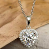 5.30ct DEW White Moissanite Round Pendant Necklace