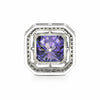 Rare 15.60 ct DEW Blue Moissanite Solitaire Pendant in Gold Vermeil Certified