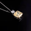 5.00 ct DEW Champagne Moissanite Solitaire Pendant Gold Vermeil Cyber Monday Deal