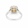 9.3ct DEW Champagne Moissanite Asscher Solitaire Ring