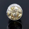 7.10 ct DEW Champagne Moissanite Pendant Gold Vermeil Certified