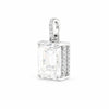 7.30 ct DEW Certified Moissanite Pendant in Gold Vermeil for Thanksgiving Gift