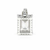 7.30 ct DEW Certified Moissanite Pendant in Gold Vermeil for Thanksgiving Gift