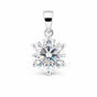 12 ct DEW Certified Moissanite Solitaire Pendant Gold Vermeil Holiday Gift Idea