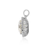 5.30 ct DEW Certified Moissanite Pendant in Gold Vermeil Ideal Gift