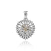 5.30 ct DEW Certified Moissanite Pendant in Gold Vermeil Ideal Gift