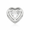 3.15 ct DEW Heart Cut Moissanite Pendant In Vermeil 925 Silver