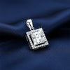7.30 ct DEW Moissanite Pendant in Gold Vermeil Certified