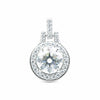6.60 ct DEW Certified F VS1 White Moissanite Pendant in Gold Vermeil – Gift for Her