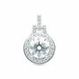 6.60 ct DEW Certified F VS1 White Moissanite Pendant In Vermeil 925 Silver – Gift for Her