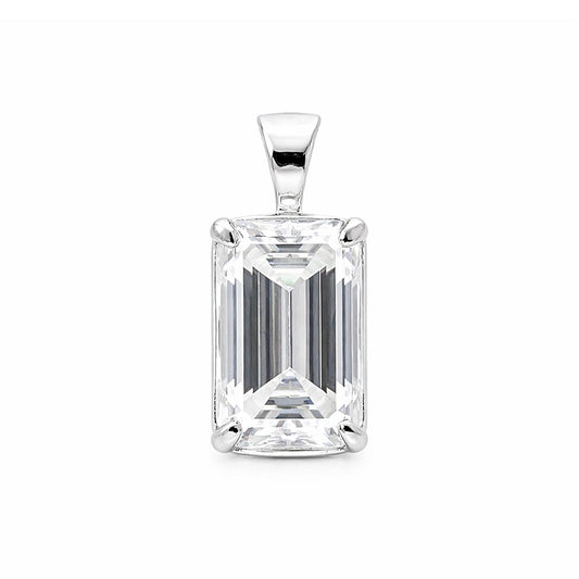 9.50 ct DEW Certified Champagne Moissanite Pendant Gold Vermeil Wedding Gift