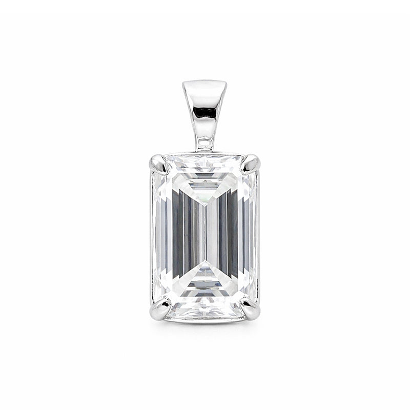 9.50 ct DEW Certified Champagne Moissanite Pendant Gold Vermeil Wedding Gift