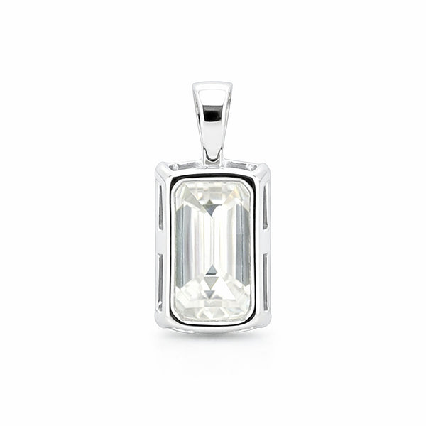9.50 ct DEW Certified Champagne Moissanite Pendant Gold Vermeil Wedding Gift